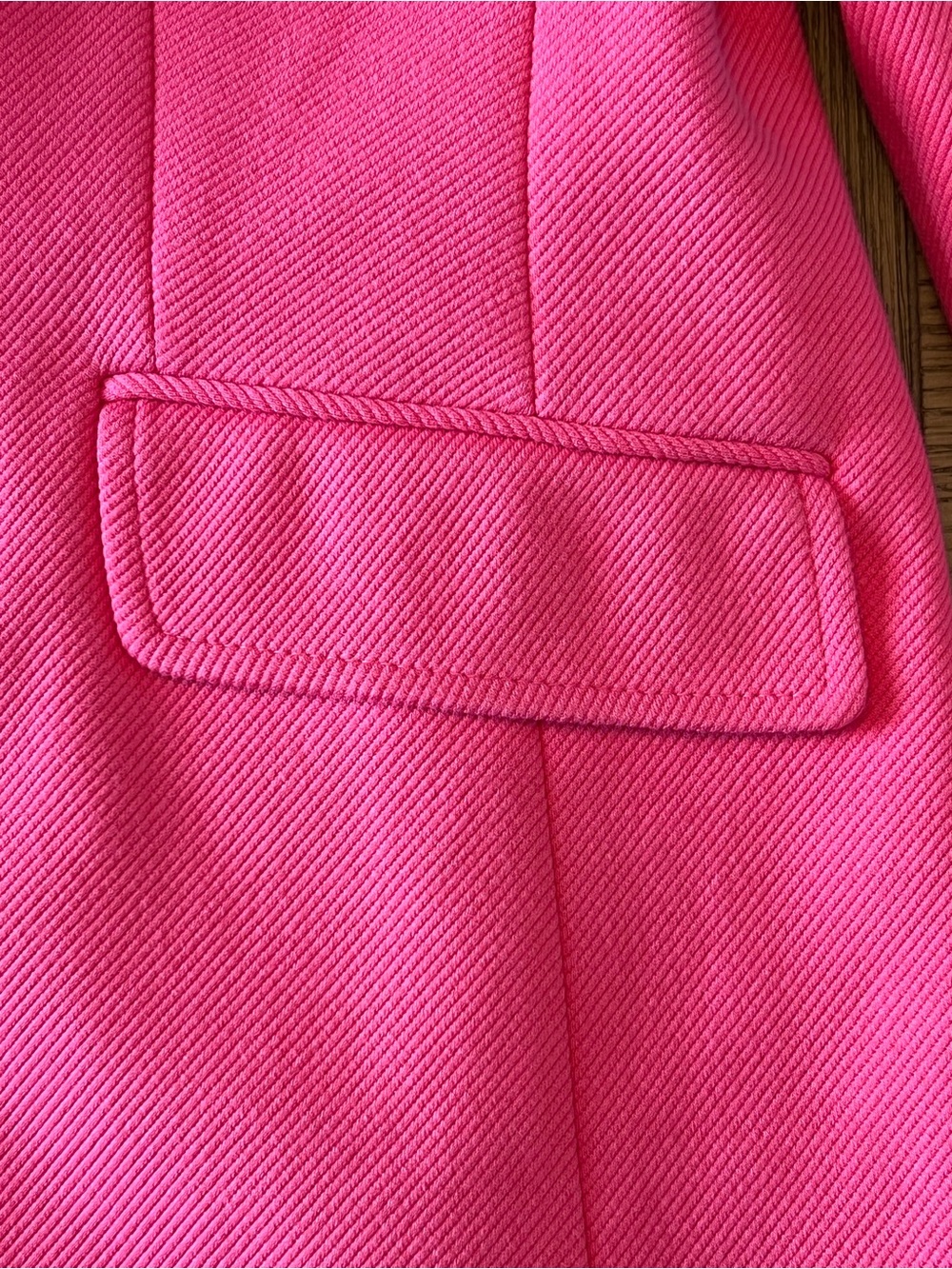 Talbots Pink Single-Button Notchless Blazer - Picture 9 of 11